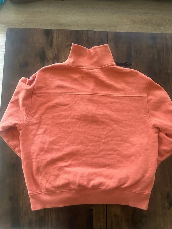 Pact Coral Pink Zip Pullover - Picture 3 of 3